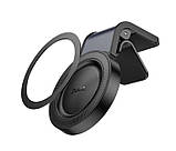 Автотримач для телефону в повітропровід HOCO H59 в решітку із затискачем, фото 4