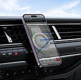 Автотримач для телефону в повітропровід HOCO H59 в решітку із затискачем, фото 6