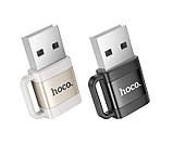 Адаптер для синхронізації даних USB на Type-C HOCO UA31D чорний, фото 4