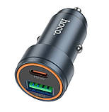 Зарядний пристрій для автомобілю Hoco Z57A зі швидкою зарядкою USB+Type-C 30W, фото 3
