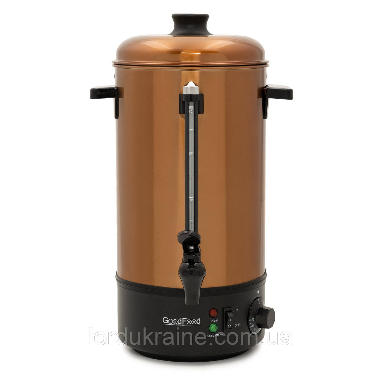 Кип'ятильник електричний GoodFood WB08 BRONZE одинарна стінка