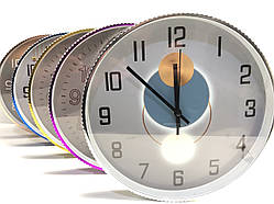 Годинник настінний круглий WL-1324 Циферблат із великими цифрами для будинку квартири