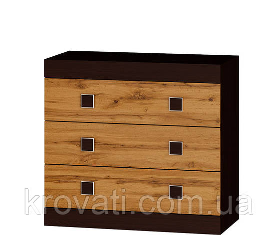 Комод 1 Соната  , Эверест, Венге темний/Дуб Крафт Золотий, фото 1