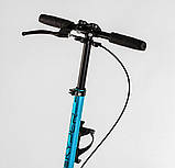 Самокат двоколісний "Skyper" SY-05112 (4) "Urbanist", ручні гальма, колеса PU 200мм, 1 амортизатор передній, підстаканник, фото 4