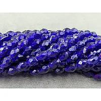 Крапля 6*8 мм синій прозорий (+-62шт)