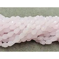 Крапля 4*6 мм рожевий матовий (-+68шт)