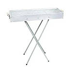 Переносний мангал барбекю гриль BARBECUE TRAY 770SS MD-008 70х30х70 см з решіткою портативний металевий, фото 4
