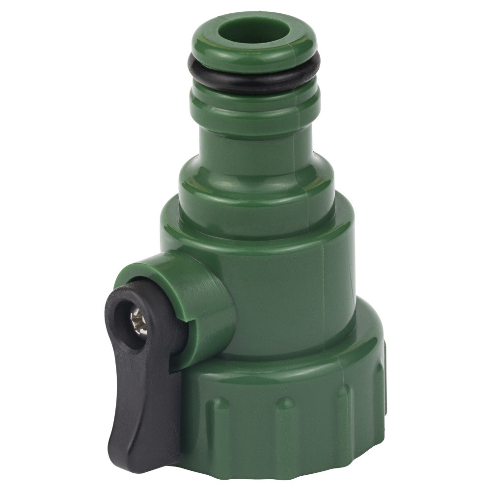 Кран запірний в/р 3⁄4" з адаптером на конектор 1⁄2" (ABS) GRAD (5016985)