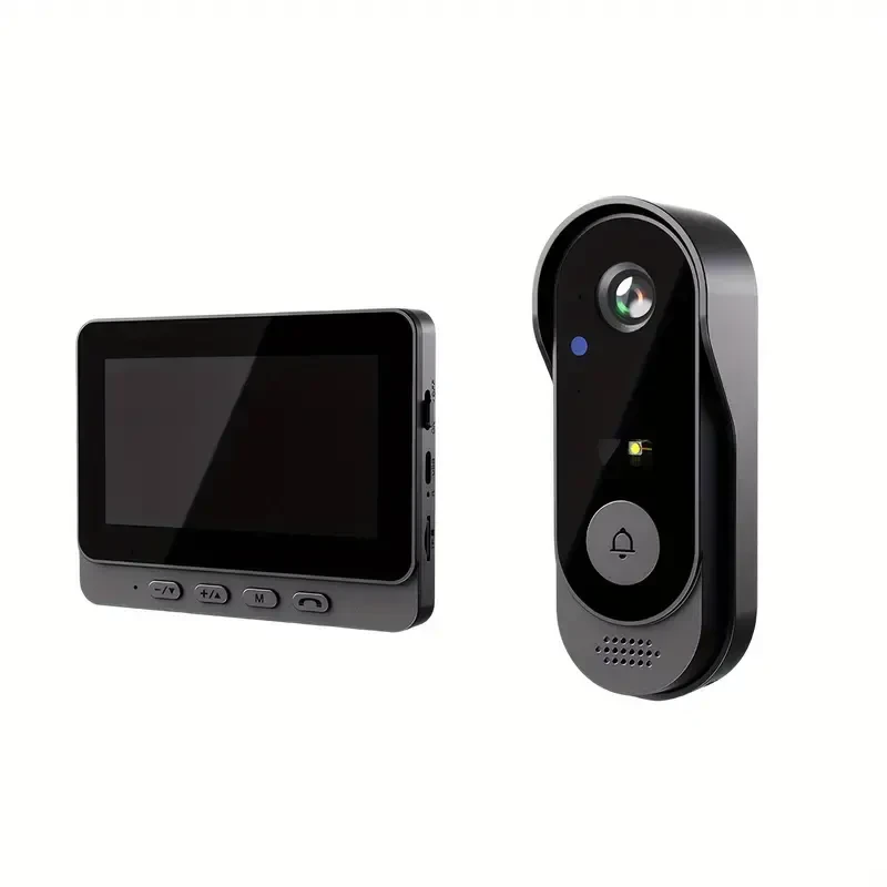 Дверний дзвінок з бездротовою камерою та екраном Wi Fi Smart X8 відеодомофон для дому з нічним баченням, фото 1