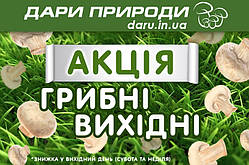 Акція Грибні Вихідні Грибний блок Гливи (Вешенки) К 17 25х66 см, 8 кг