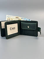 Шкіряний гаманець HUGO_H зелений