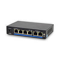 6-портовий некерований PoE AF комутатор ATIS PoE-1006-4P/250m/8L