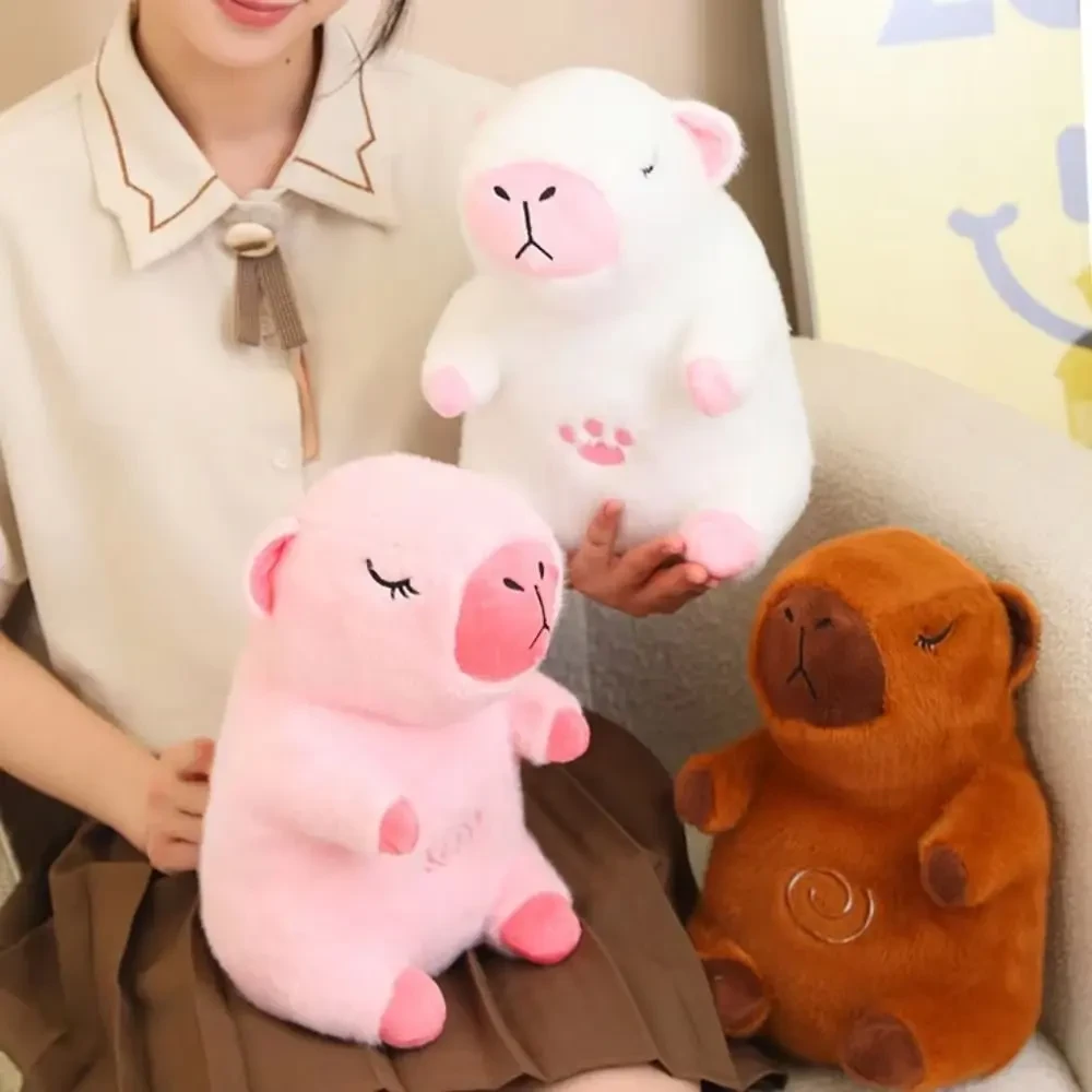 Інтерактивна дихаюча Капібара Snuggle Pulse CapyBuddy 30 см м'яка плюшева іграшка, фото 1