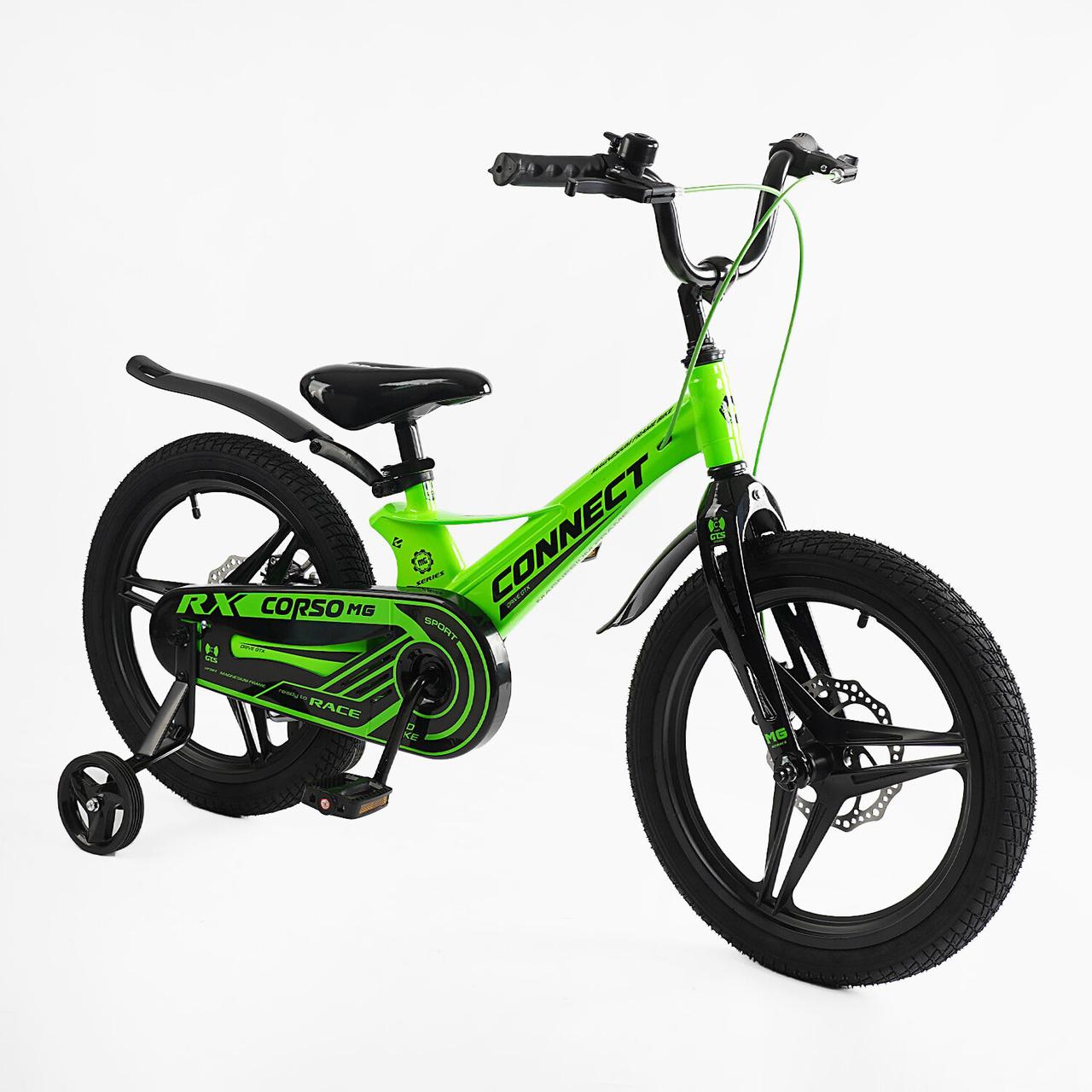 Велосипед Corso Connect 18" Магнієва Зелений Art MG-18105