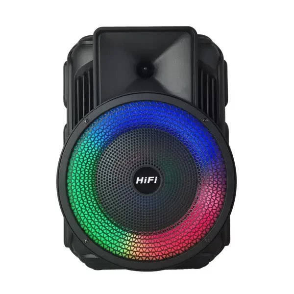 Колонка музична Портативна Bluetooth колонка зі світломузикою RX-8135W з LED-підсвічуваннямBluetooth RX-8135W, фото 1