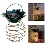 Підвісний світильник на сонячній батареї у вигляді ананасу, фото 3