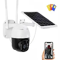 Поворотна погодозахисна сонячна камера безпеки 4G solar cam 1080P