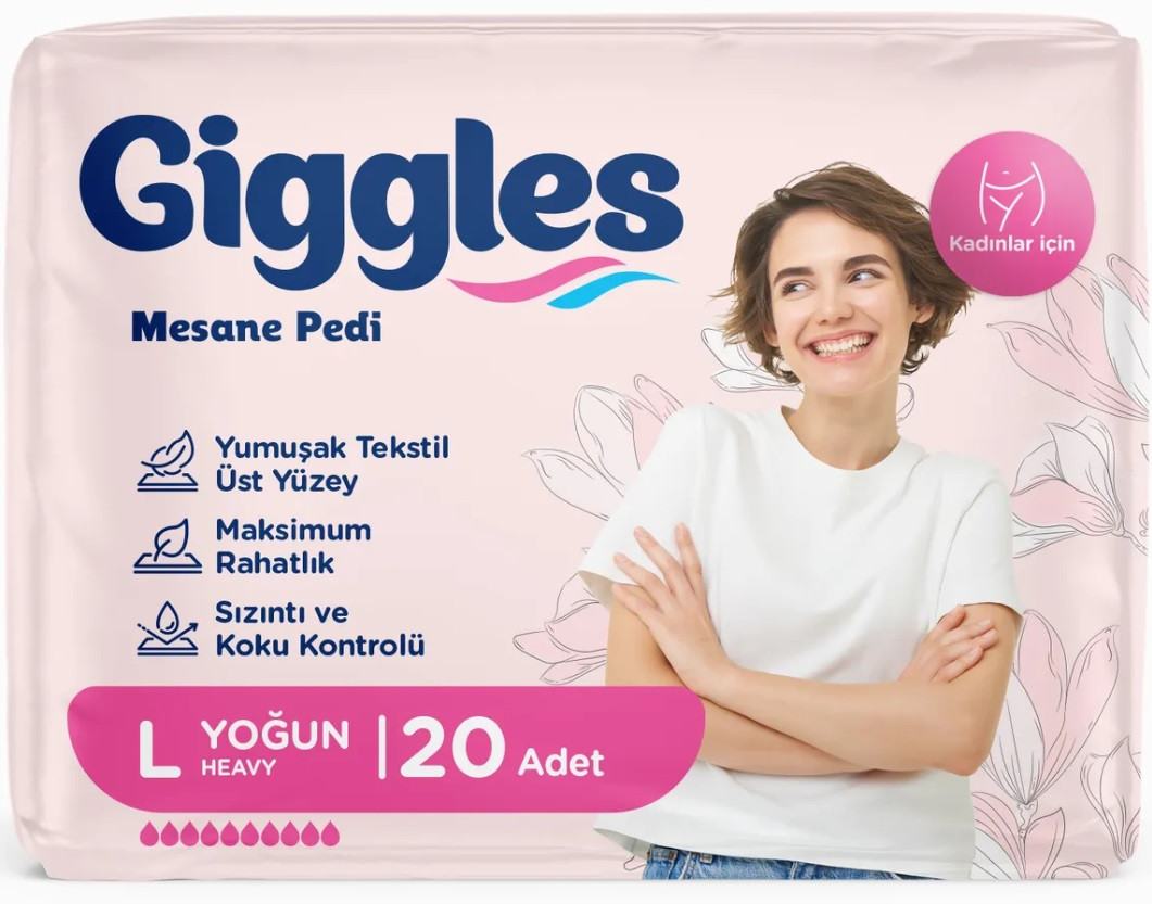 Гігієнічні прокладки для жінок Giggles Mesane Pedi 10 крапель (20 шт)