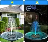 Фонтан на сонячній панелі 130 мм макс. висота до 60 см, фото 3