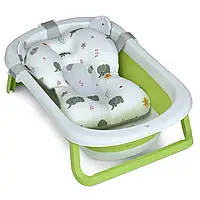 Складана ванночка з термометром і вкладишем ME 1151 PLUS Grass Green Салатовий