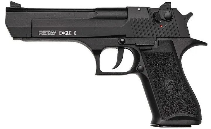 Стартовий пістолет Retay Eagle X Black Сигнальний пістолет Retay Eagle X Чорний Шумовий пістолет Retay Eagle X