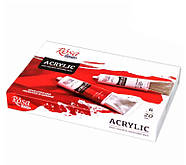 Фарби акрилові Rosa Studio набір 6кол. по 20мл 9074764, фото 2