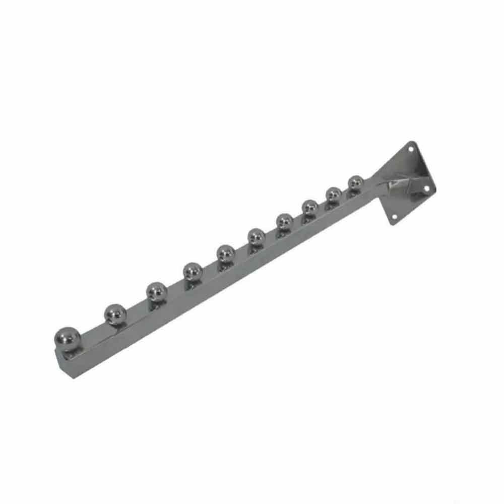 Кронштейн Флейта до Стіни 10 кульок 40 см квадратна хромована, фото 1