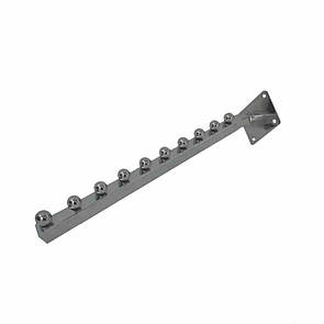 Кронштейн  Флейта до Стіни 10 кульок 40 см квадратна  хромована