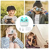 Дитяча камера миттєвого друку з термопринтером/Цифрова фотокамера/Дитячий термопринтер з камерою та іграми, фото 5