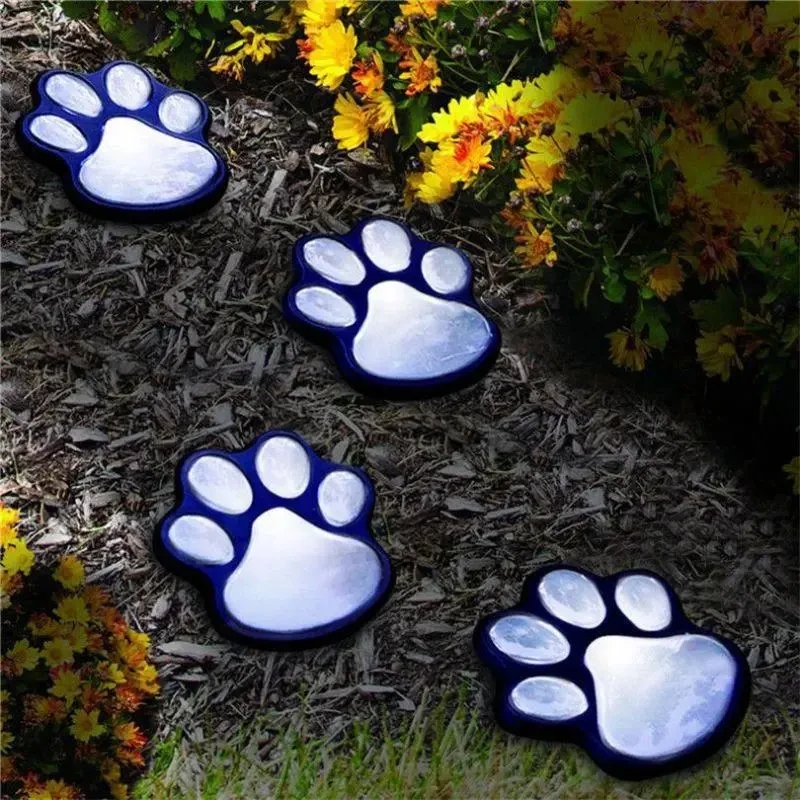 Світильник Solar Paw Print Lights на сонячній батареї 4 шт, фото 1