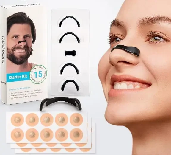 Магнітні розширювачі для носа від хропіння 15 пар антихропіння, фото 1