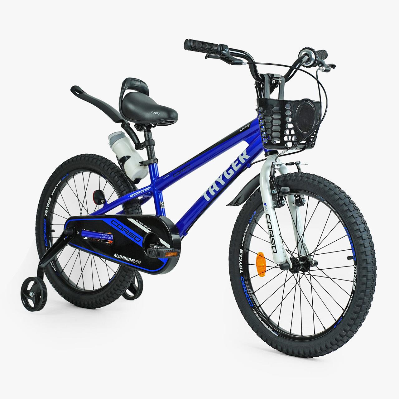 Велосипед Corso Tayger 18" Алюмінієва рама Синій Art TG-40571