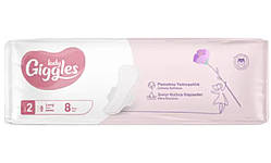 Гігієнічні прокладки Giggles Lady Long 2 з крильцями 5 краплі (8 шт)