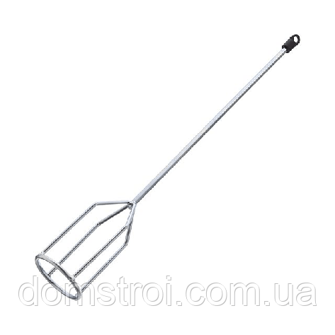 Міксер насадка для гіпсу сталевий HEX INTERTOOL (HT-4005) 80x400 мм, фото 1