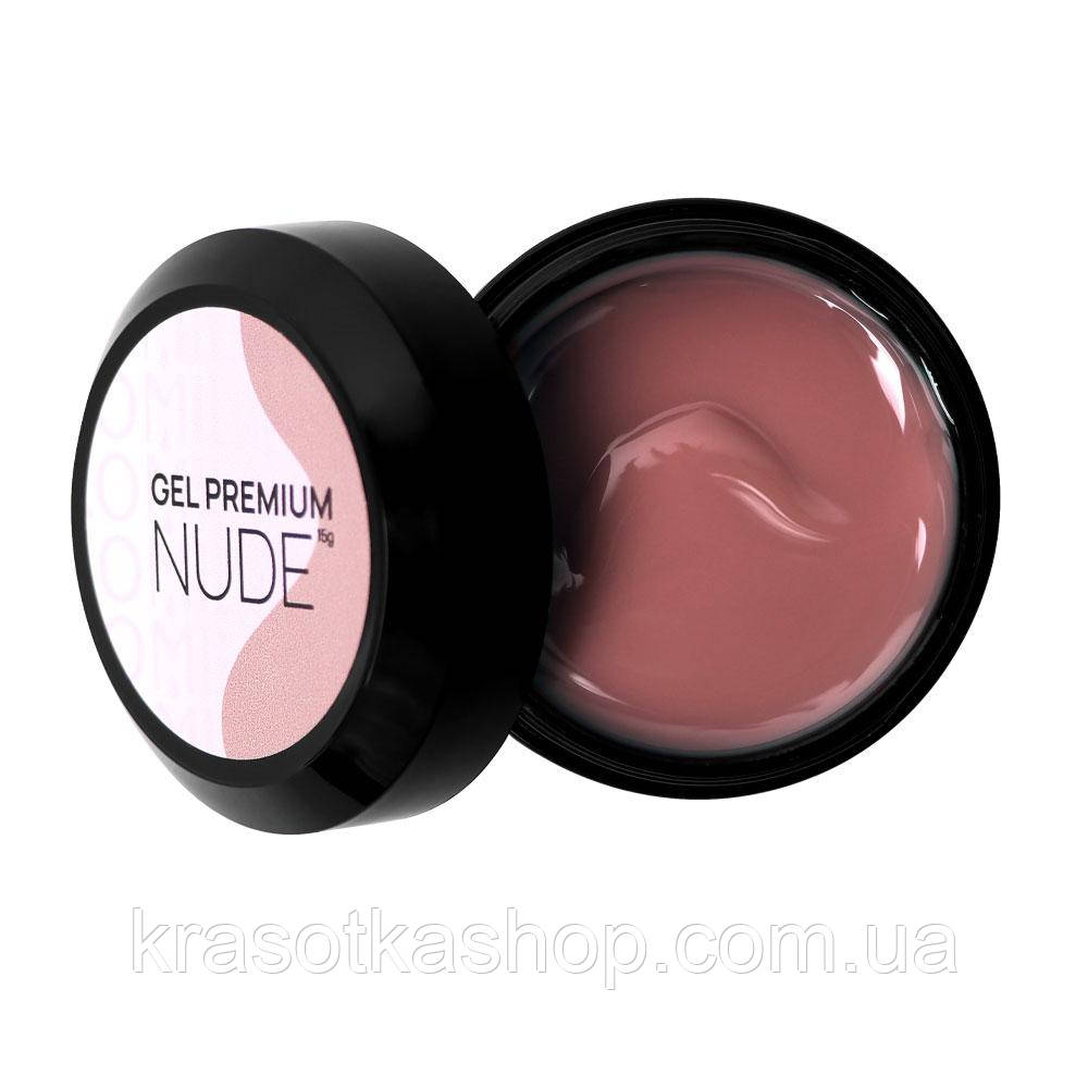 Гель для нарощування Gel Premium Nude Komilfo, 15 г