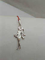 Срібний кулон фітнес леді 925 проби.