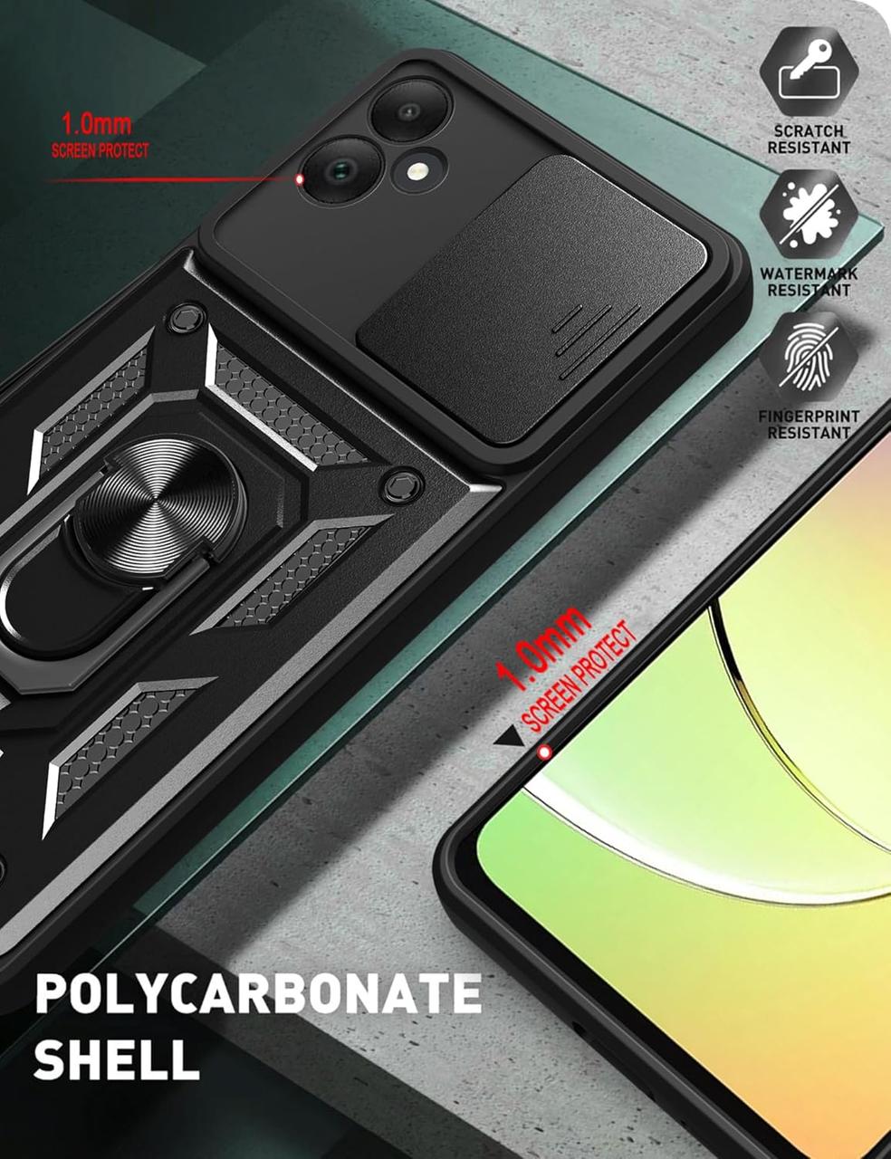 Ударостійкий чохол Camshield Serge Ring for Magnet для Samsung Galaxy A04 4G (SM-A045F)