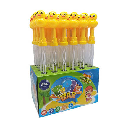 Мильні бульбашки меч із кришкою-каченям, 24 шт, в дисплеї (20388-13)