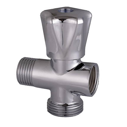 Кран вентильний для пральної машини SOLOMON 1/2" х3/4" х1/2" А7260, фото 1