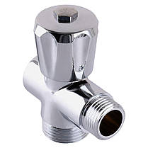 Кран вентильний для пральної машини SOLOMON 1/2" х3/4" х1/2" А7260, фото 4