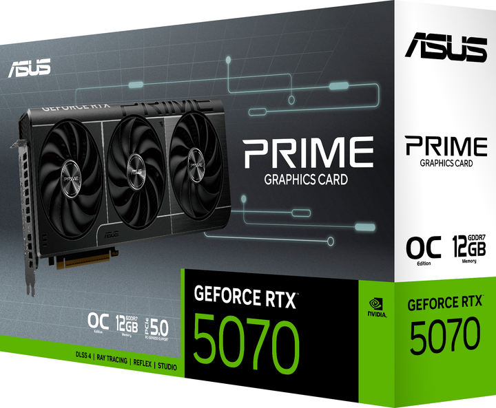 Відеокарта ASUS Prime GeForce RTX 5070 12 GB GDDR7 OC (PRIME-RTX5070-O12G)