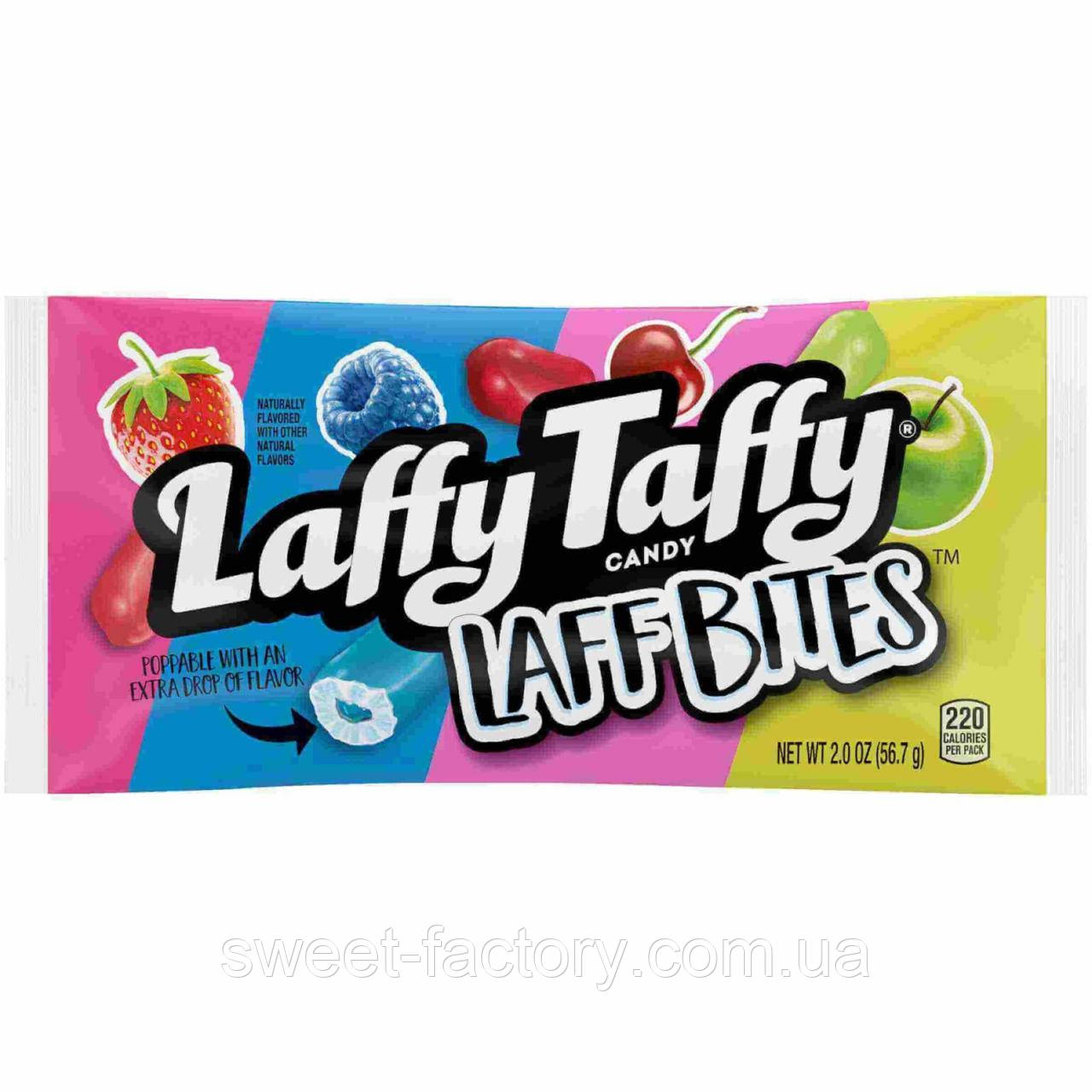 Жувальні цукерки Laffy Taffy Laff Bites 57g, фото 1