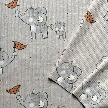 Інтерлок преміум рубчик 4*1 DJ принт