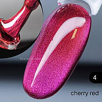 Кришталева кішка малинова, малиново-рожева, фуксія гель лак котяче око Cherry Cat Global Fashion 8мл №04