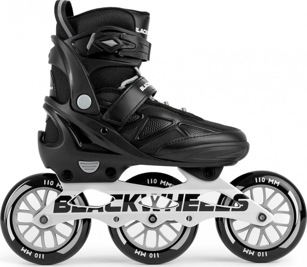 Роликові ковзани Blackwheels Dynamic Speed регульовані чорні розмір 39-42
