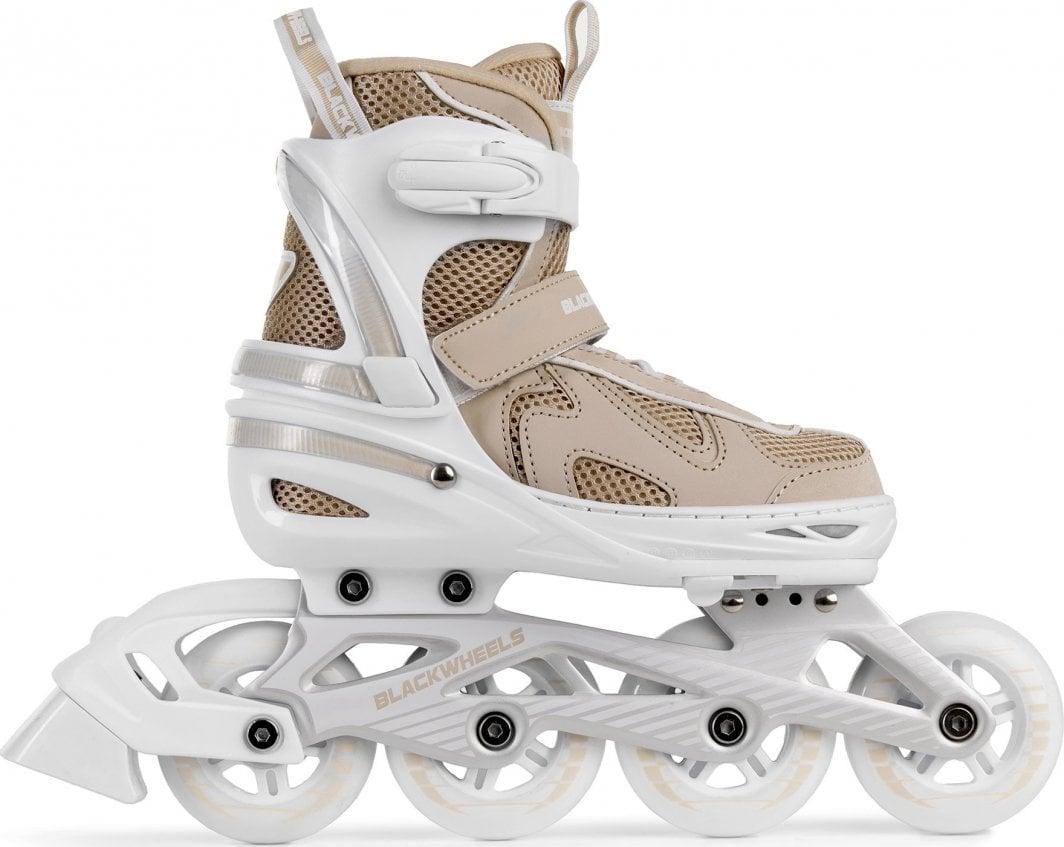 Рекреаційні роликові ковзани Blackwheels Flex Pro регульовані бежеві розмір L 38-41