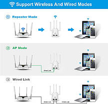 Репітер Getue WiFi Extender Підсилювач Wi-Fi з 2 портами, Amazon, Німеччина, фото 5