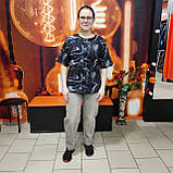 Жіноча чорна футболка принт Україна, фото 2