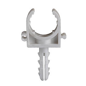 Кліпса для труби металопластикової з дюбелем NEW 26х2,0