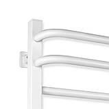 Рушникосушарка електрична 480х800 NAVIN Stugna Sensor з таймером ліва, біла, гарантія, фото 4